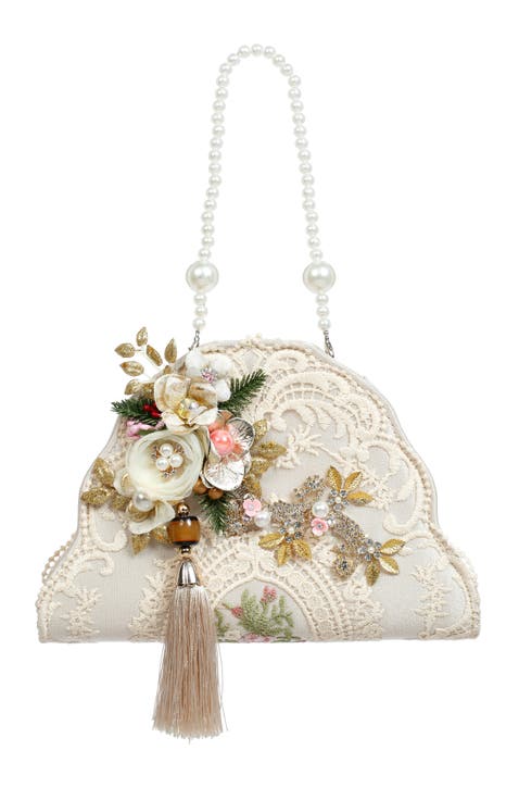 Ivory Bag, Pearl Ornament