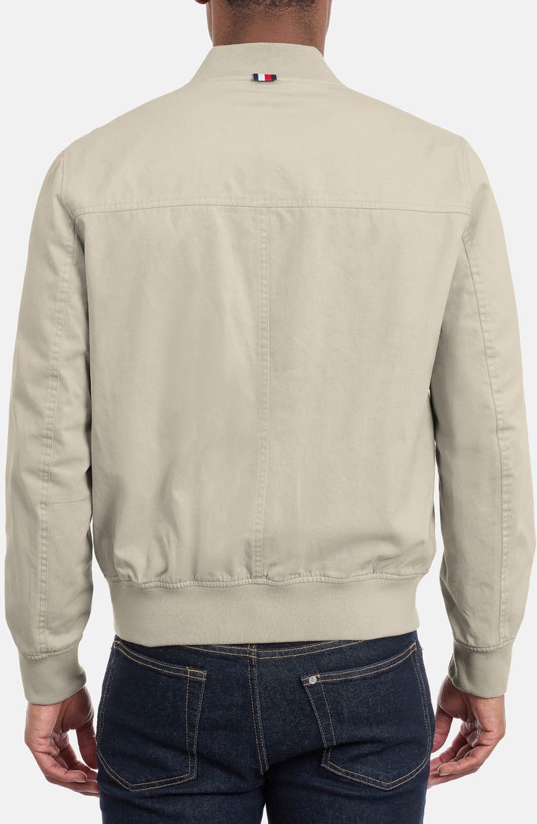 Tommy Hilfiger Cotton Bomber Jacket, Alternate, color, Sand