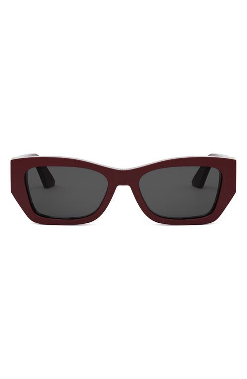 Dior Miss S1i 55mm Square Sunglasses In Burgundy