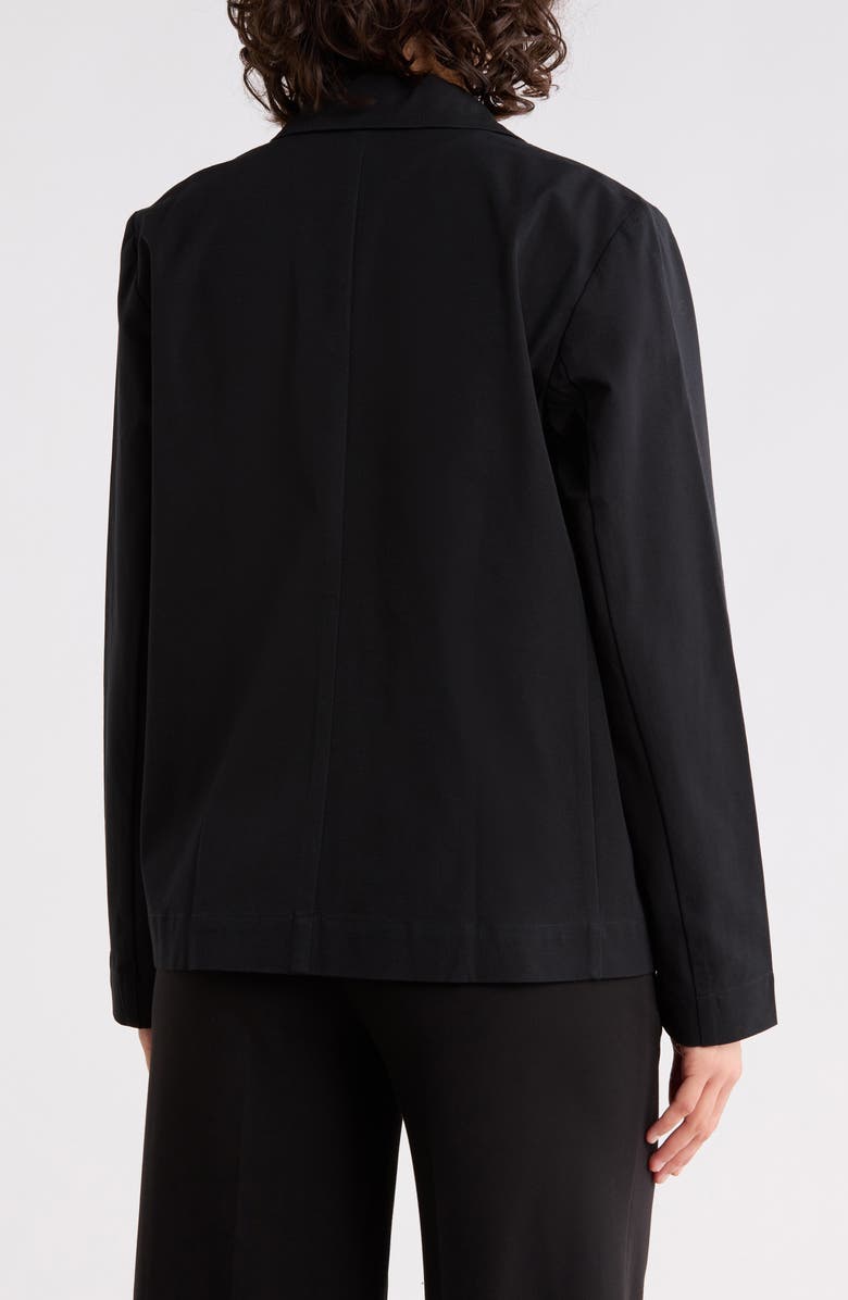 Eileen Fisher Stretch Twill Blazer, Alternate, color, Black