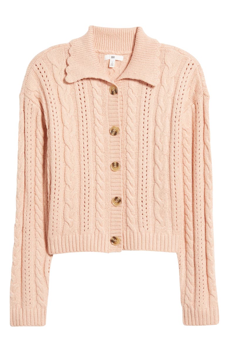 BP. Cable Polo Cardigan, Alternate, color, 