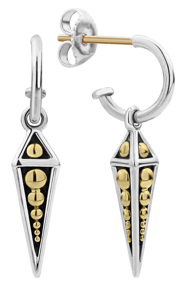 LAGOS KSL Pyramid Spike Drop Earrings, Alternate, color, Silver