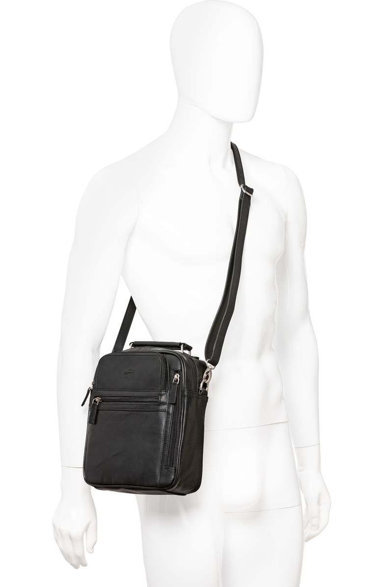Mancini Large Crossbody Bag, Alternate, color, Black