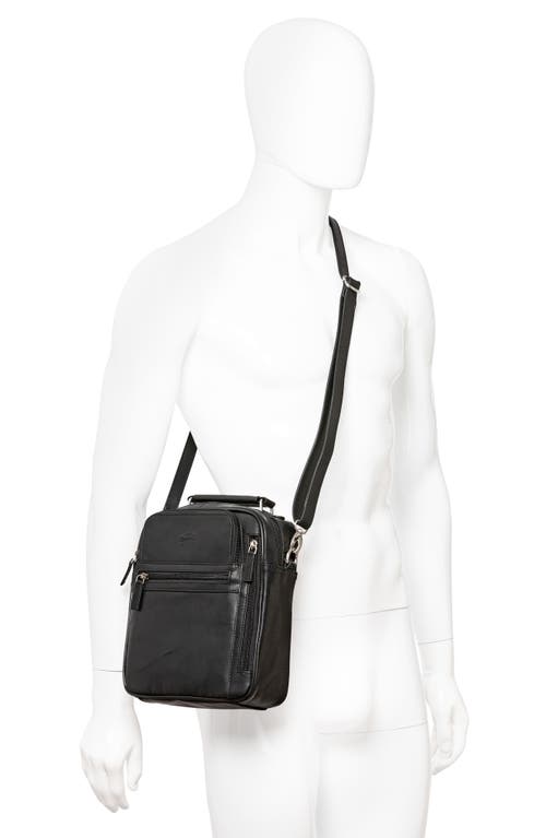 Mancini Large Crossbody Bag In Black