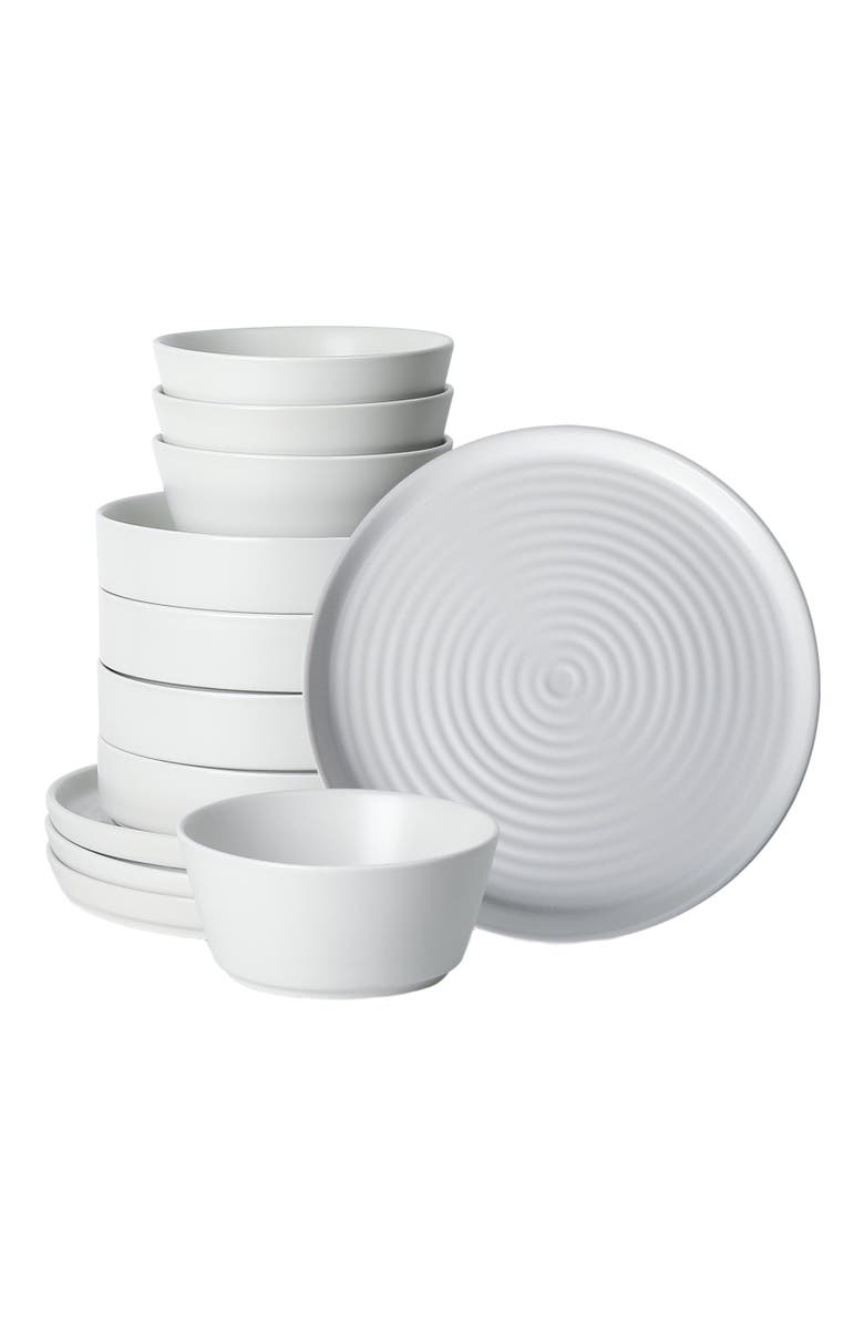 Stone Lain Elica Stoneware 12-Piece Dinnerware Set, Main, color, 