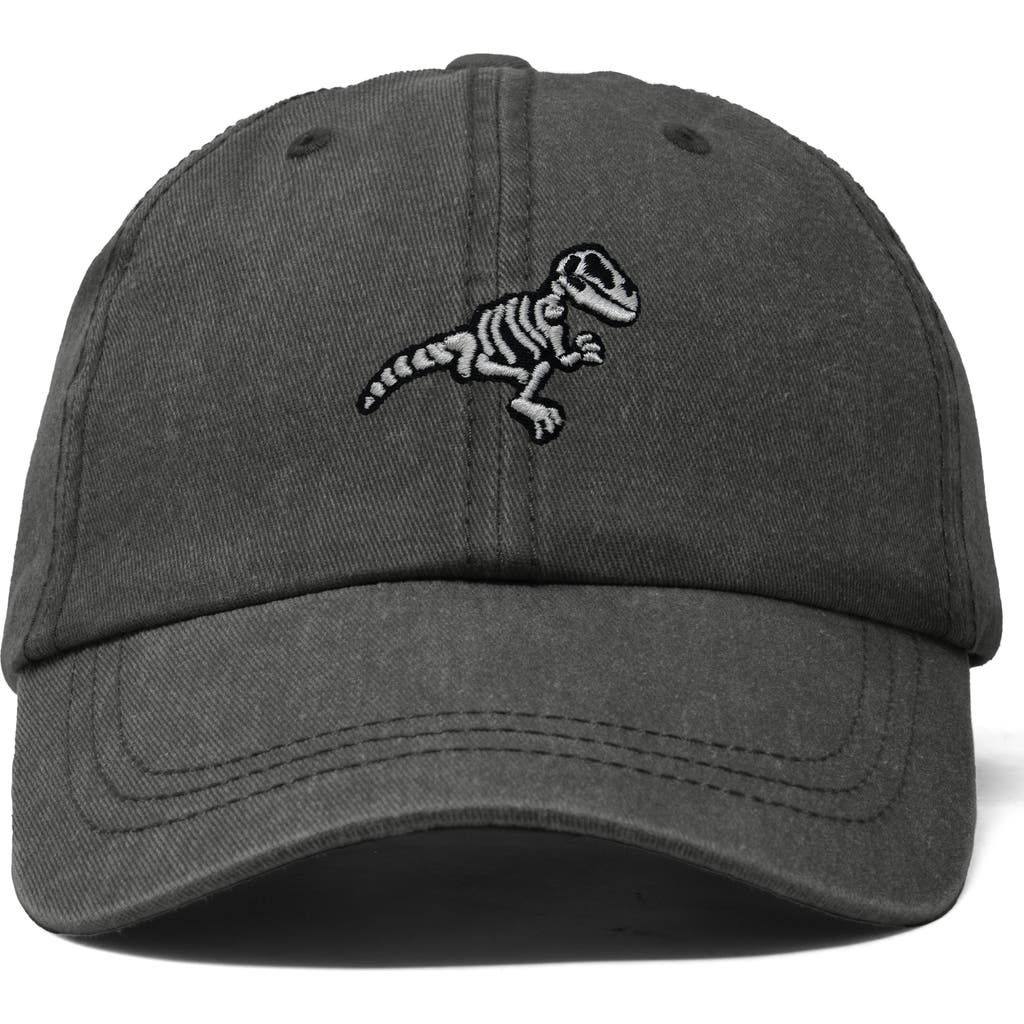 Dalix Fossil Embroidered Outdoor Hat In Washed Gray