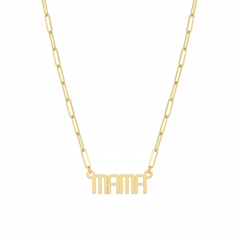The Signature Mini Mama Nameplate Necklace