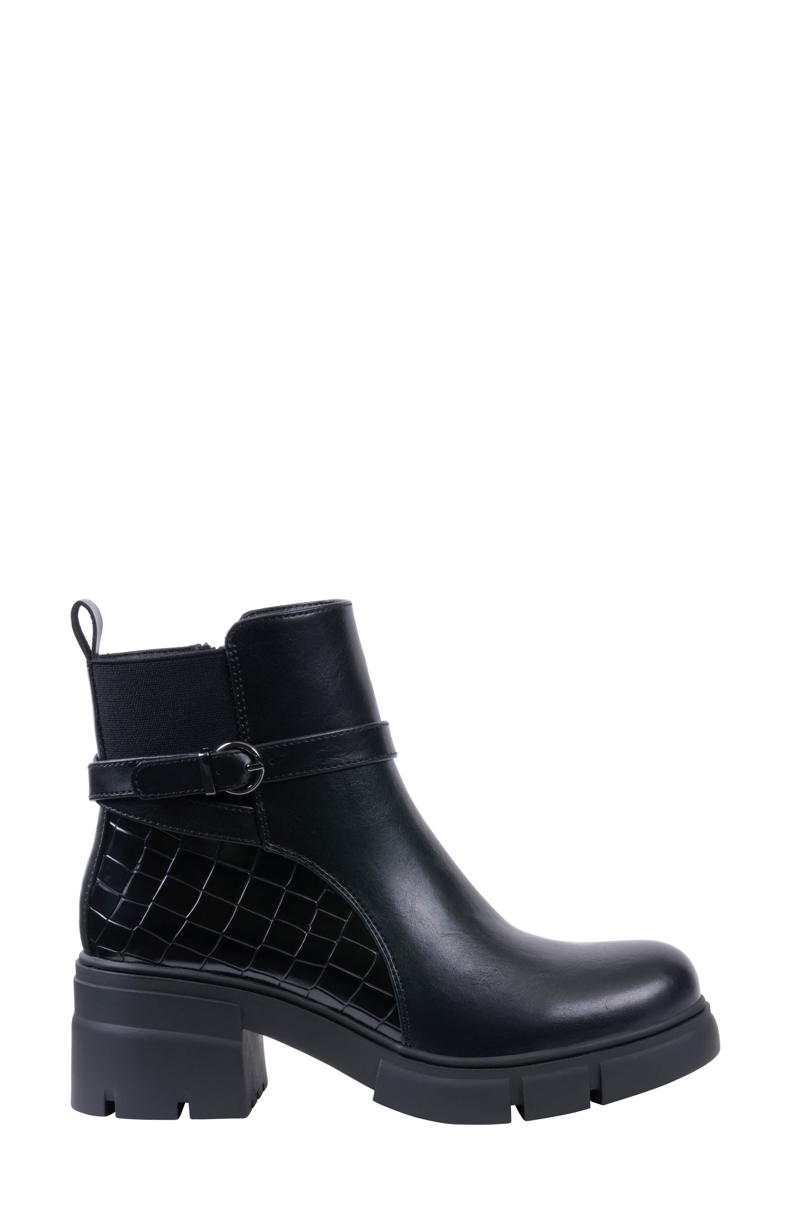 GOOD CHOICE NEW YORK Troy Lug Sole Boot, Alternate, color, Black