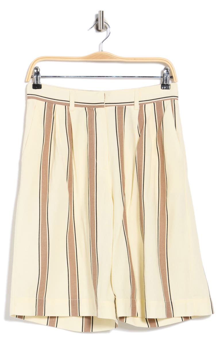 DRESS TO Stripe Bermuda Shorts, Alternate, color, Beige Parque Stripes