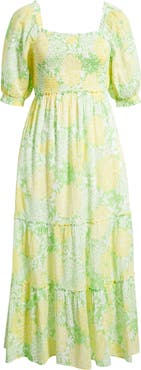 Lilly Pulitzer® Hadly Floral Print Smocked Dress