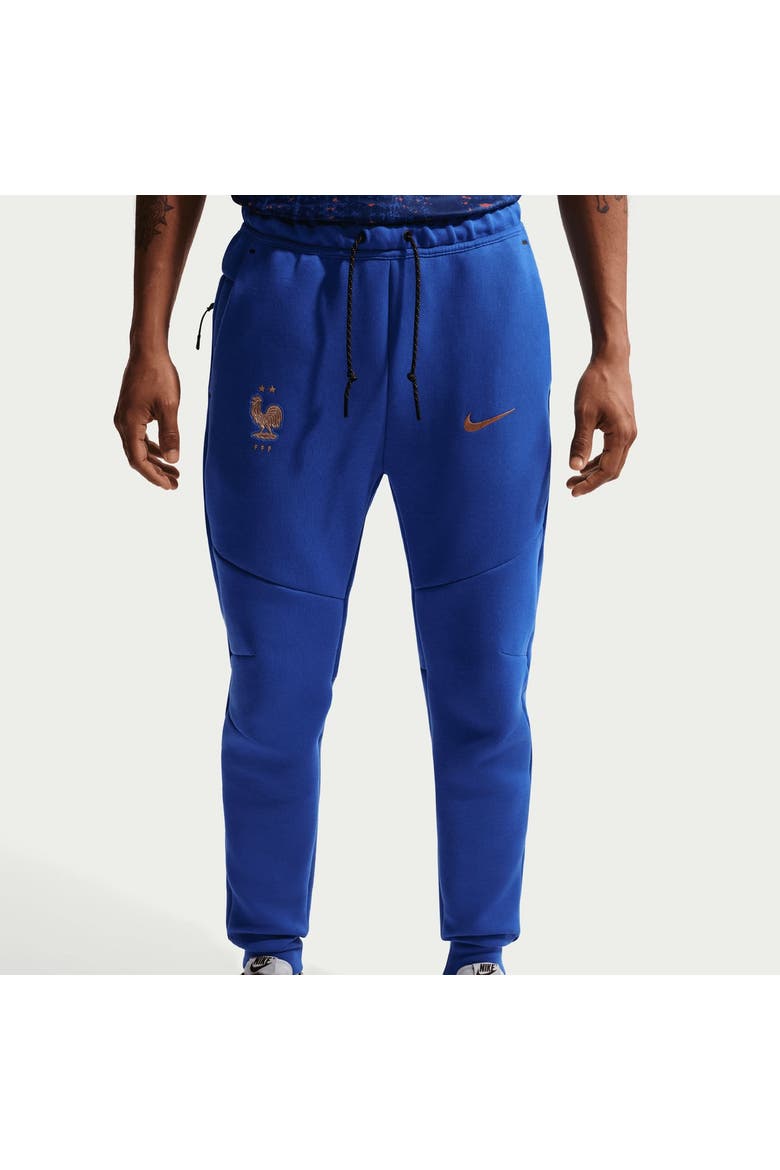 Men's Nike Blue France National Team Tech Fleece Joggers, Main, color, Blue