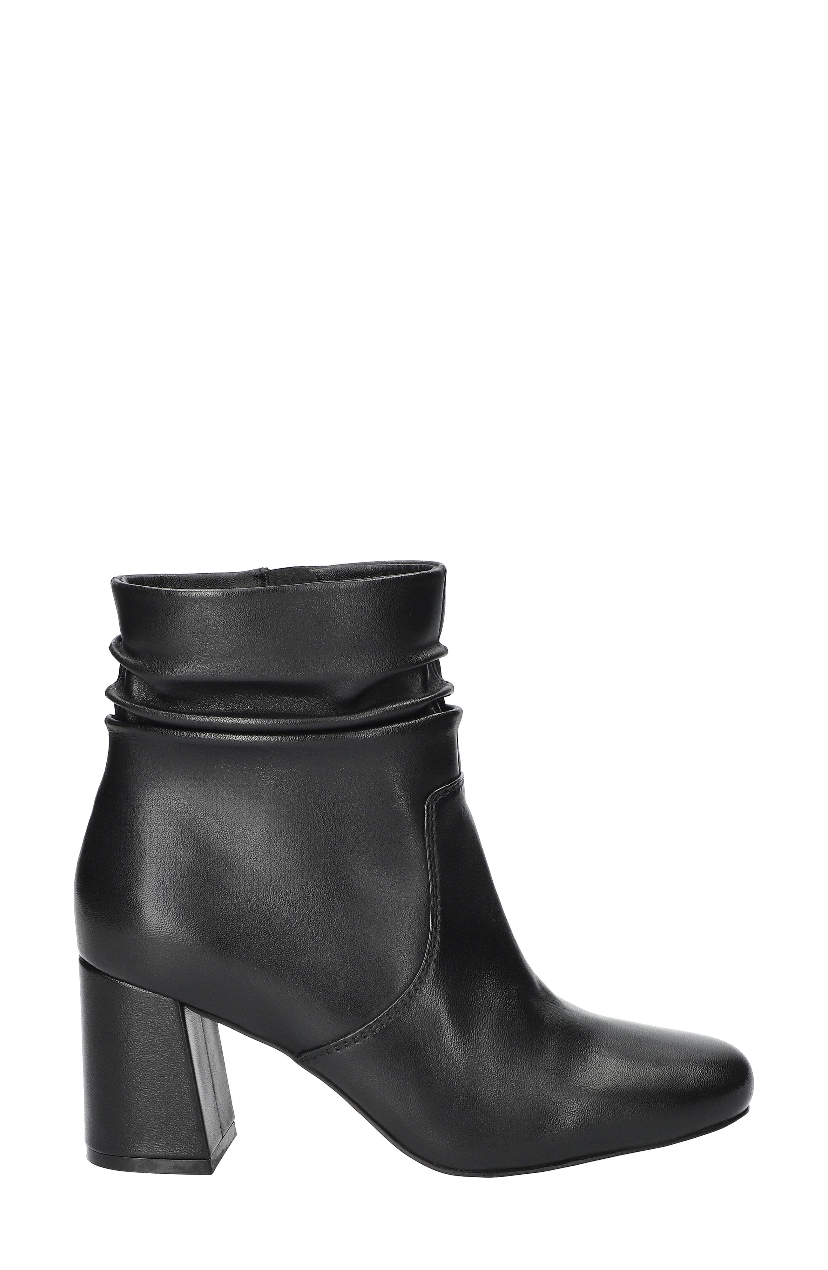 Shasta Block Heel Bootie, Alternate, color, BLACK LEATHER