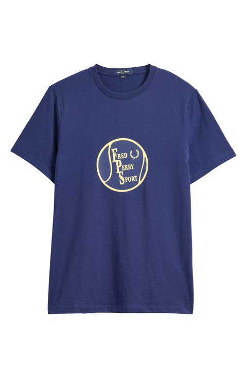 Tennis Logo Cotton Graphic T-Shirt