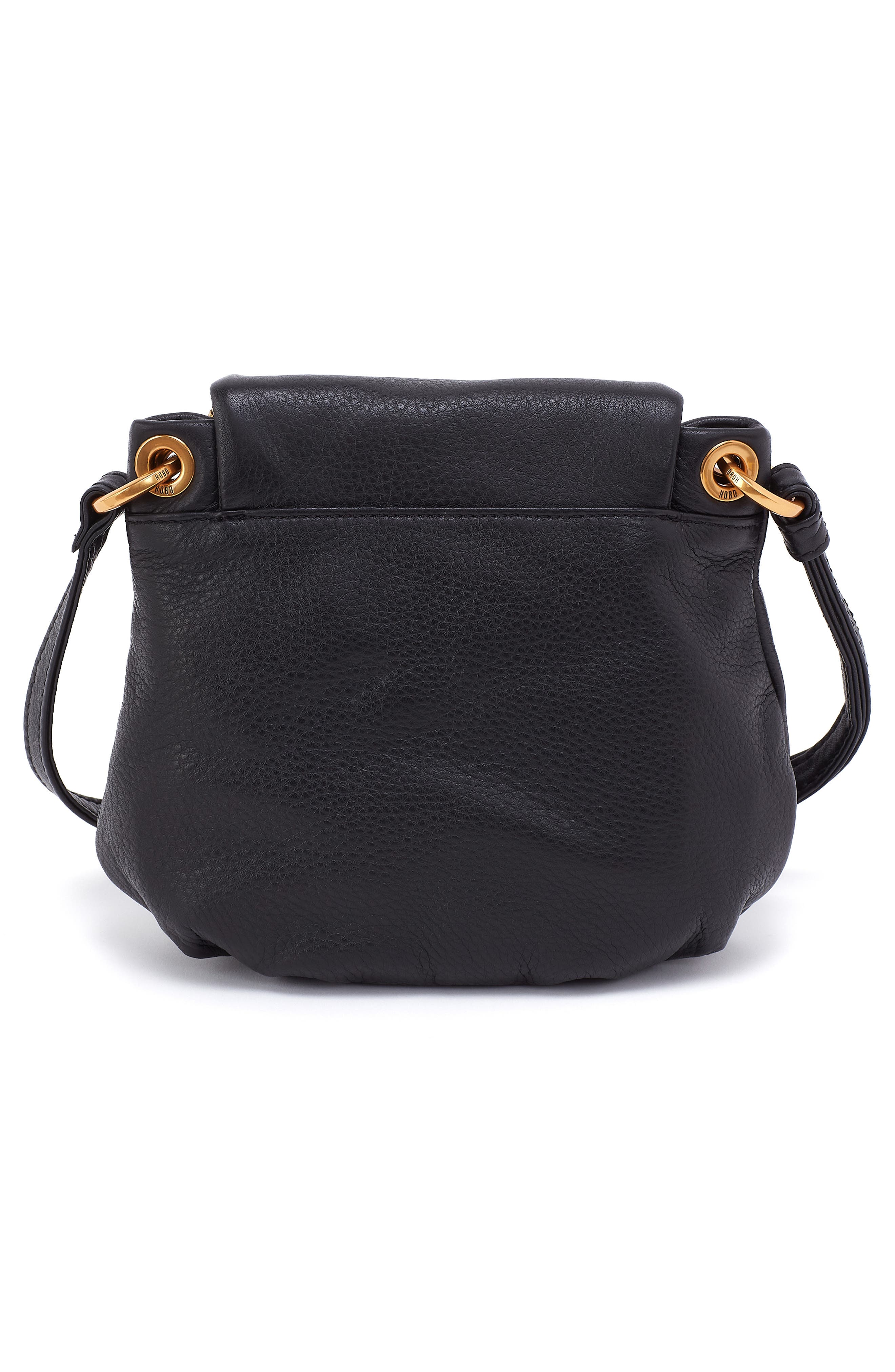 HOBO Fern Leather Crossbody Bag, Alternate, color, Black