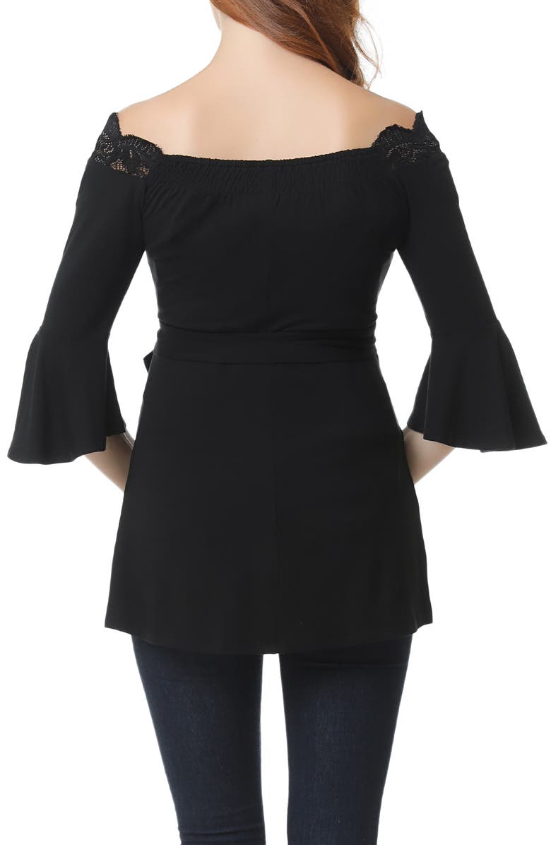 Kimi and Kai Melisende Off the Shoulder Maternity Top, Alternate, color, 