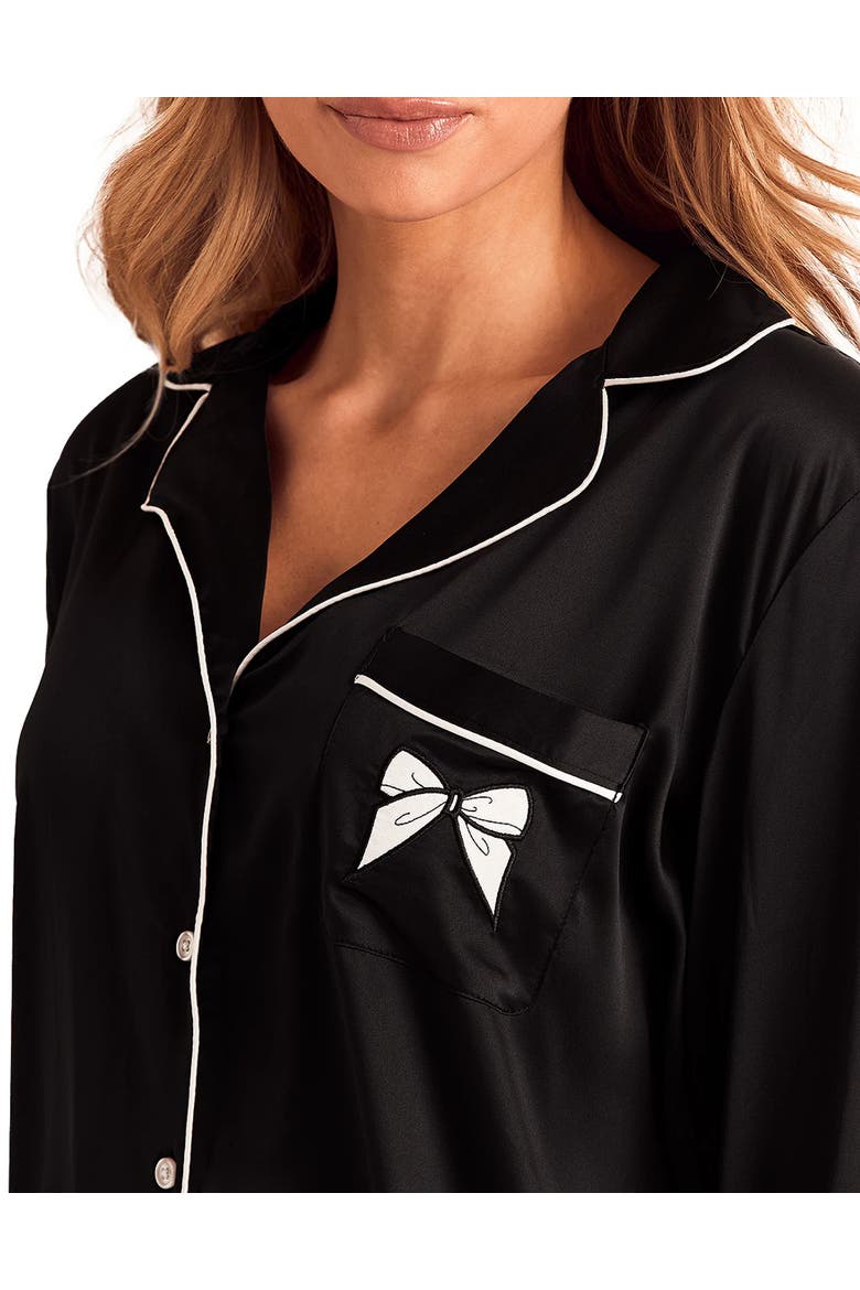 Sammie Pajama Set, Alternate, color, Black