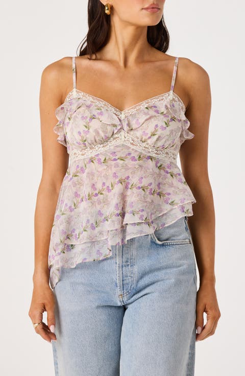 Zissel Asymmetric Babycoll Camisole