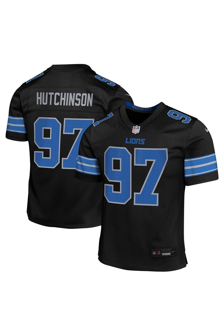 Youth Nike Aidan Hutchinson Black Detroit Lions Alternate Player Game Jersey, Main, color, Black