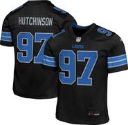 Nike Youth Nike Aidan Hutchinson Black Detroit Lions Alternate Player Game Jersey