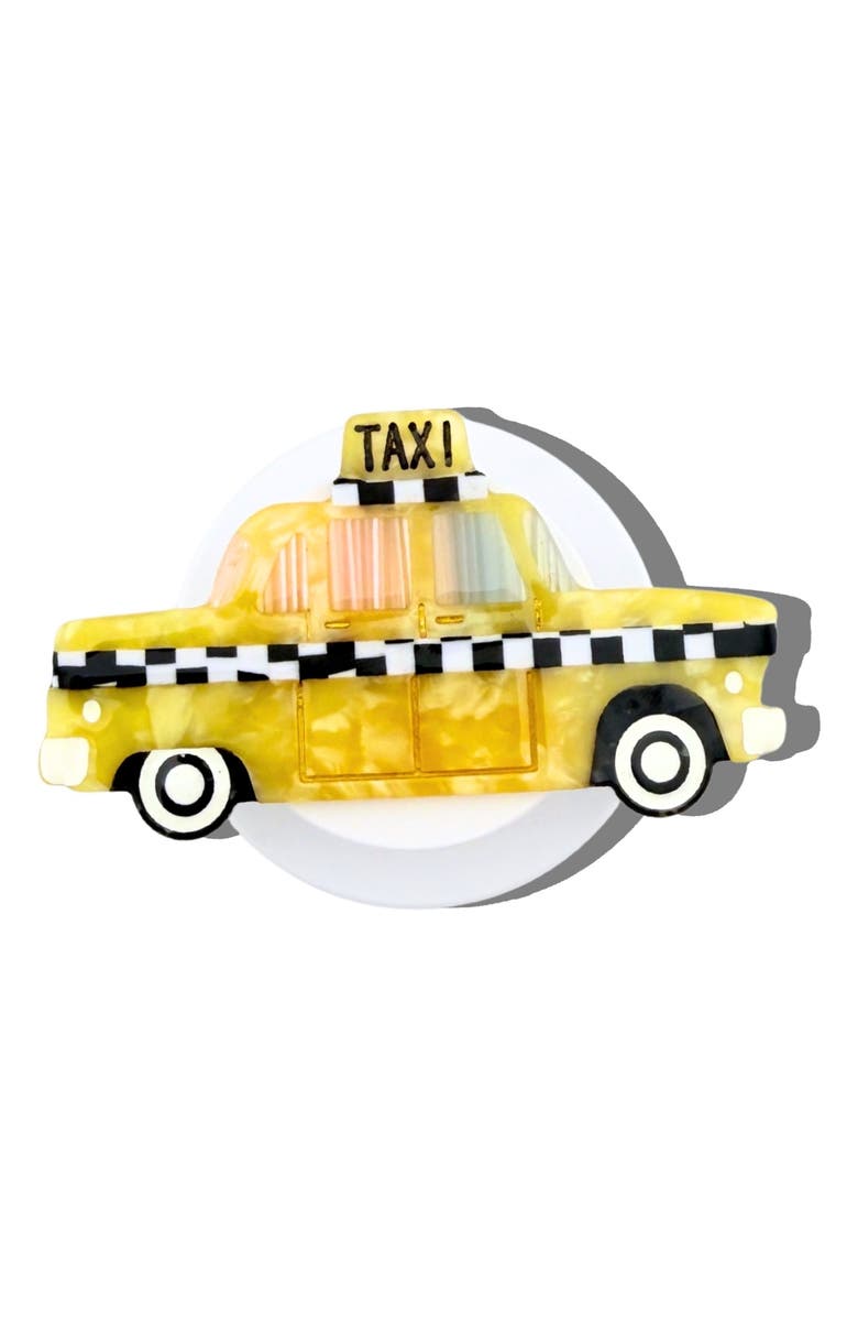 Solar Eclipse Hand Painted Taxi Phone Grip, Main, color, Yellow