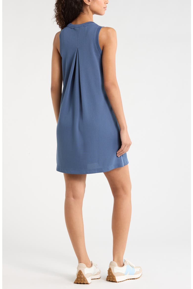 Piqué Mesh Scuba Tank Dress, Alternate, color, BLUE VINTAGE