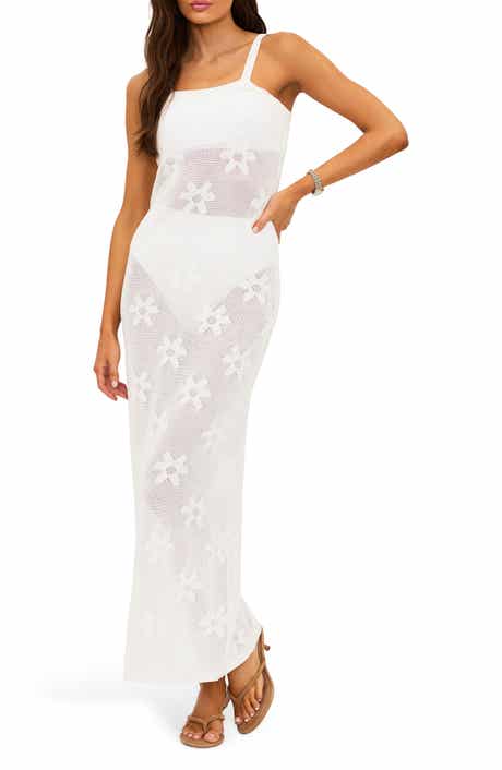 Beach Riot Conrad Cotton Floral Jacquard Sundress