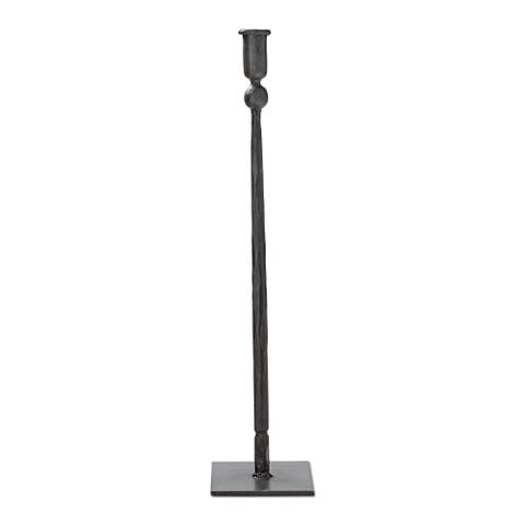 Tribeca Tall Black Iron Taper Candle Holder Elegant Design