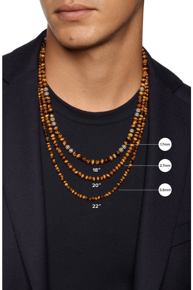 Spiritual Beads Necklace, Alternate, color, BLACK ONYX
