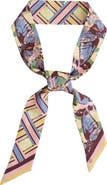 Lost Pattern x Leatherology Silk Twill Skinny Scarf