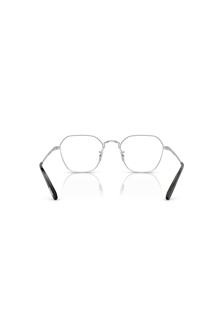 49mm Rectangle optical glasses, Alternate, color, Silver