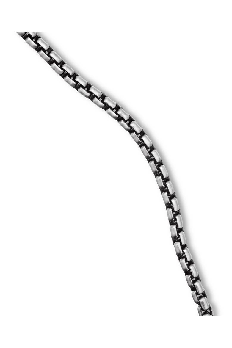 Box Chain Necklace in Sterling Silver with 14K Yellow Gold Accent, 1.7mm, Alternate, color, SILVER