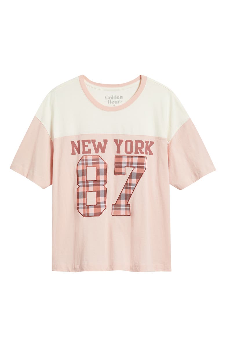 GOLDEN HOUR New York 87 Cotton T-Shirt, Alternate, color, Lotus