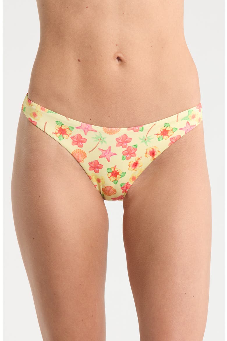 Rosette Bikini Bottoms, Main, color, SUNSHINE HIBISCUS