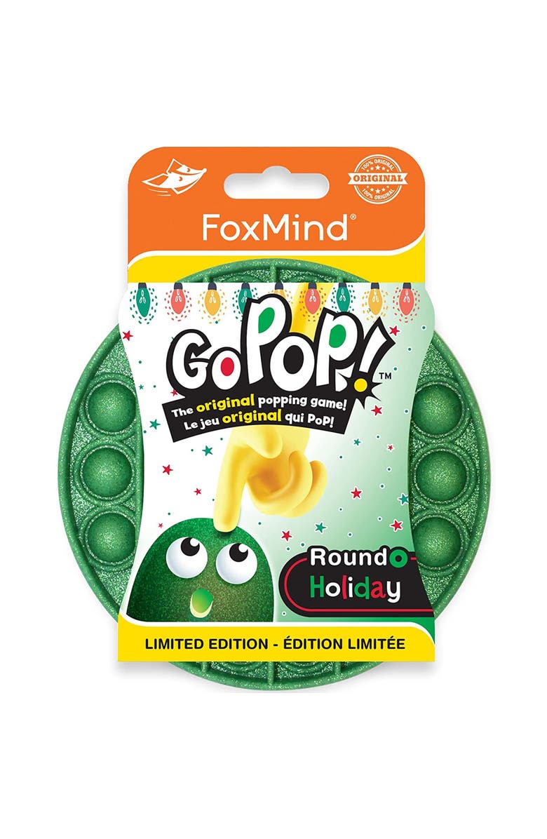 FoxMind Games Go Pop Roundo Holiday Limited Edition Green, Main, color, Green