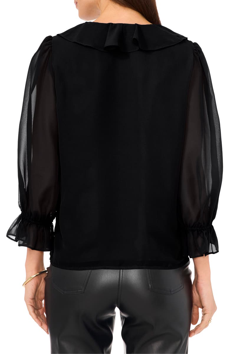 Vince Camuto Ruffle Neck Top, Alternate, color, 