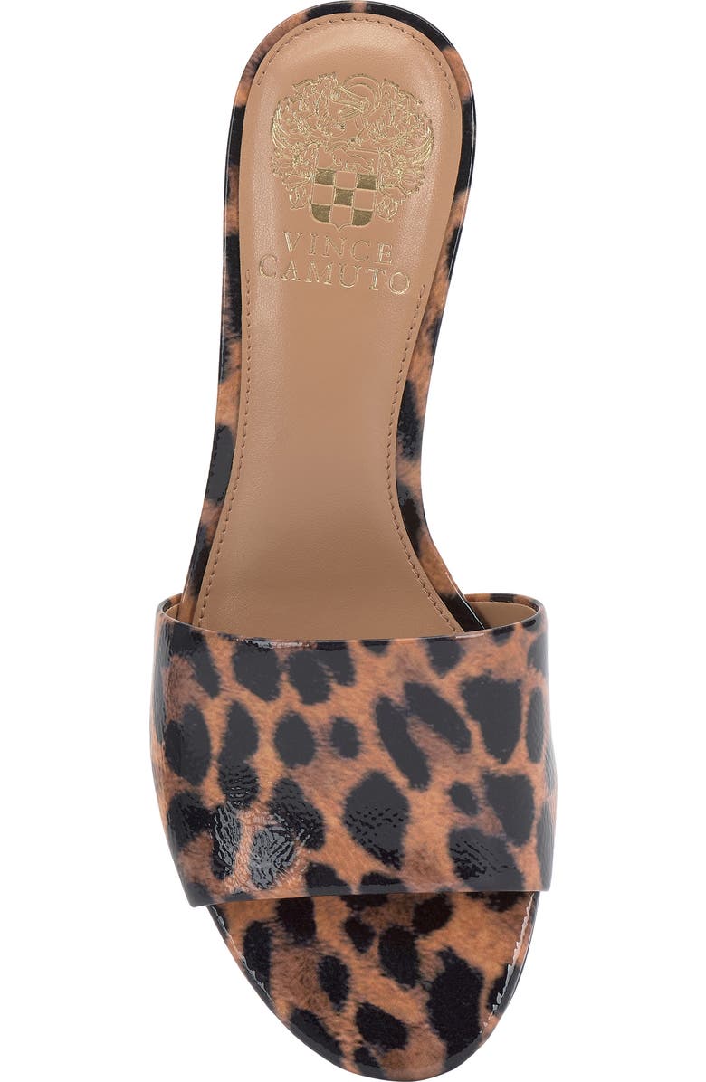 Vince Camuto Linanna Slide Sandal, Alternate, color, Black/ Natural Leopard