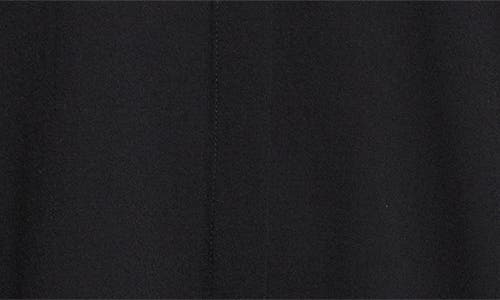 Bite Studios Stella Long Sleeve Organic Wool Crepe Sash Shirtdress In Black