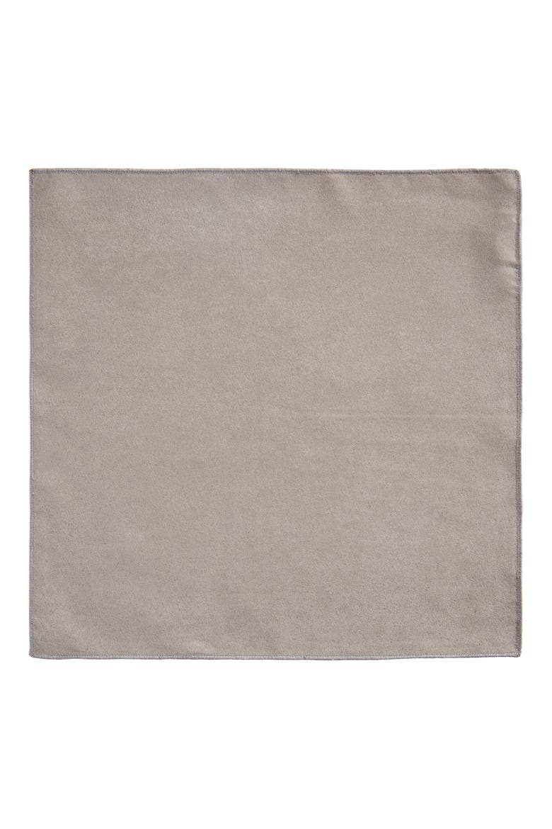 Solid Cotton Pocket Square, Alternate, color, GREY