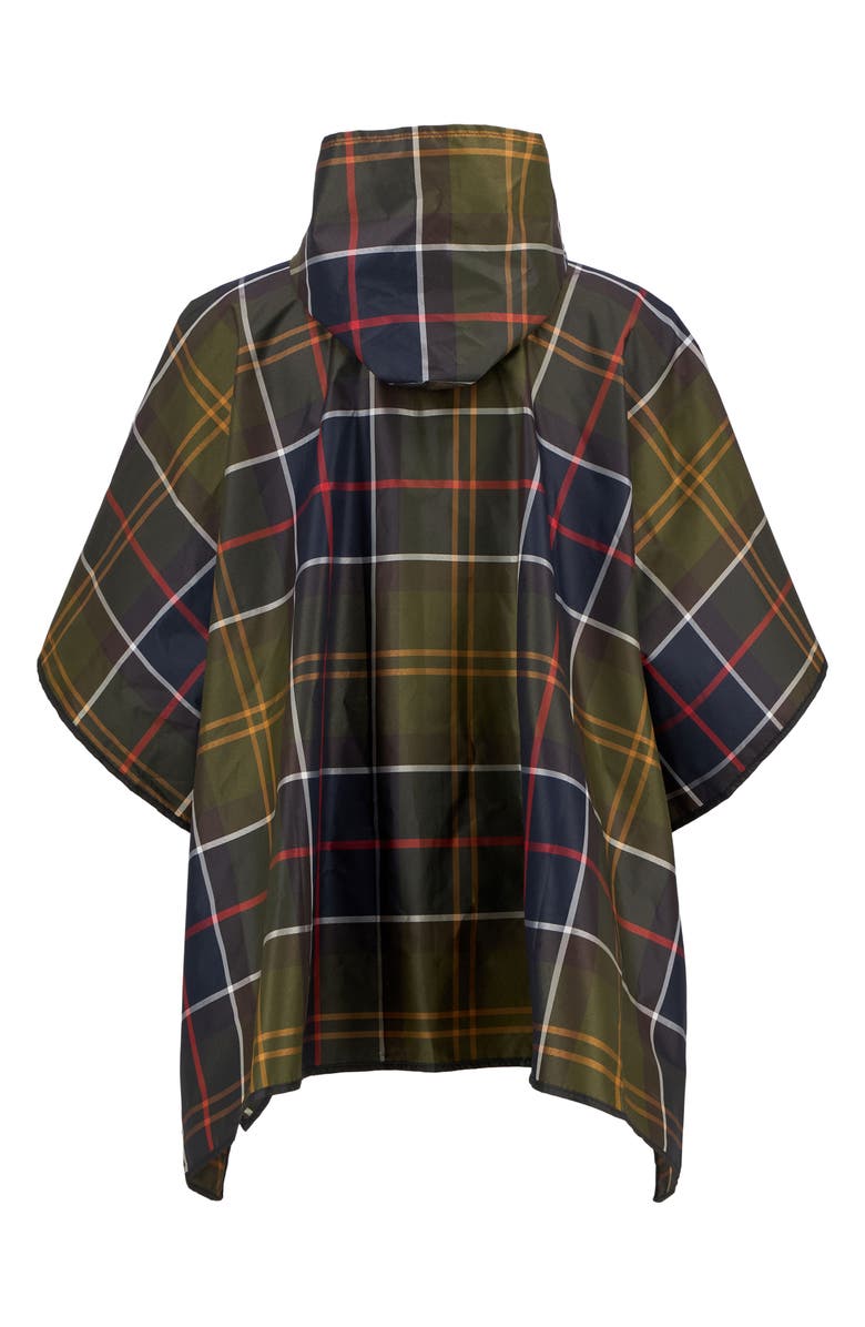 Barbour Tartan Showerproof Packable Poncho, Alternate, color, Classic Tartan