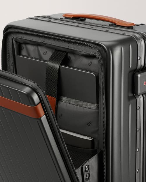 Carl Friedrik The Carry-on X Suitcase In Grey/cognac