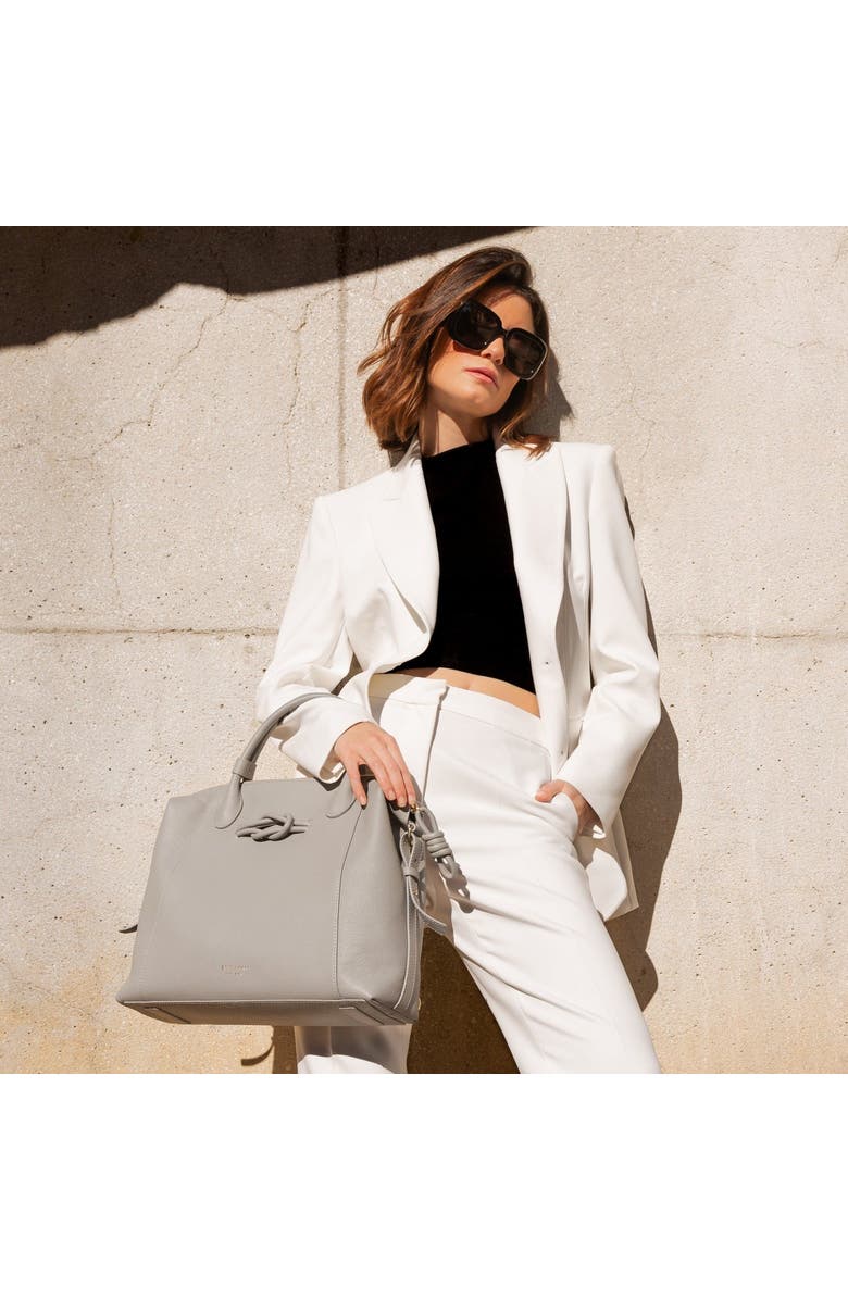 Esin Akan 6-in-1 Wimbledon Leather Backpack, Alternate, color, Grey