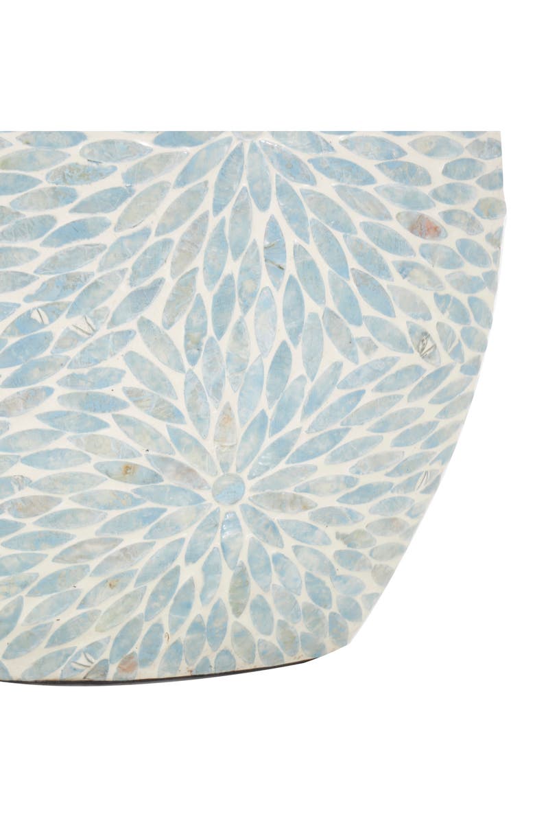 VIVIAN LUNE HOME Mother of Pearl Vase, Alternate, color, Light Blue