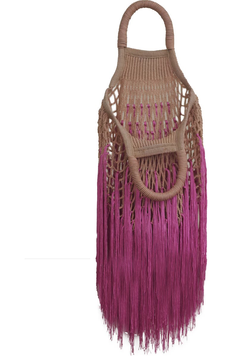 Petit Kouraj Mini Fringe Top Handle Bag, Alternate, color,
