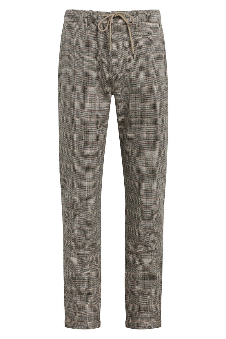The Laird Slim Fit Drawstring Waist Pants, Alternate, color, HUNTING PLAID