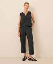 Pact Organic Cotton Coastal Double Gauze Rolled Cuff Pant