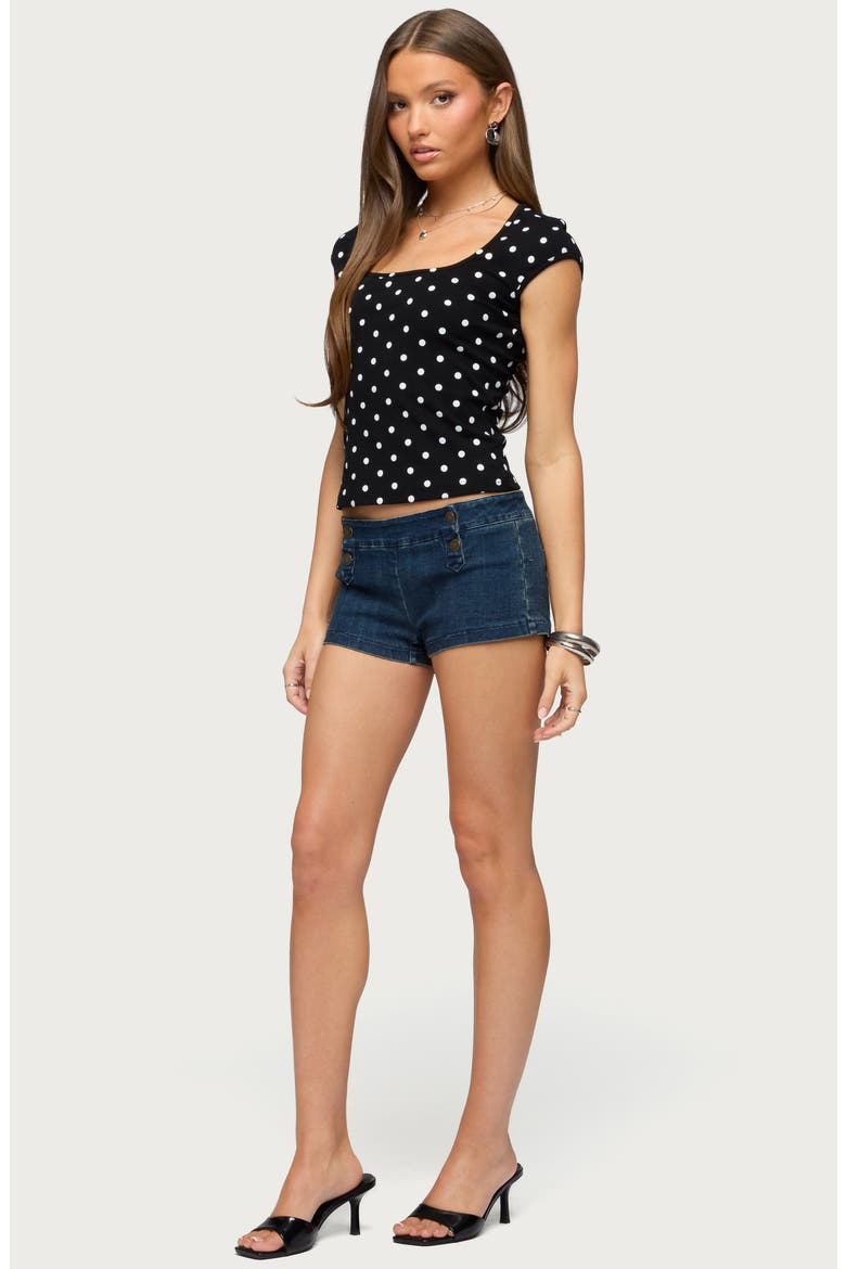 Mookie Dot Crop Top, Alternate, color, BLACK-AND-WHITE