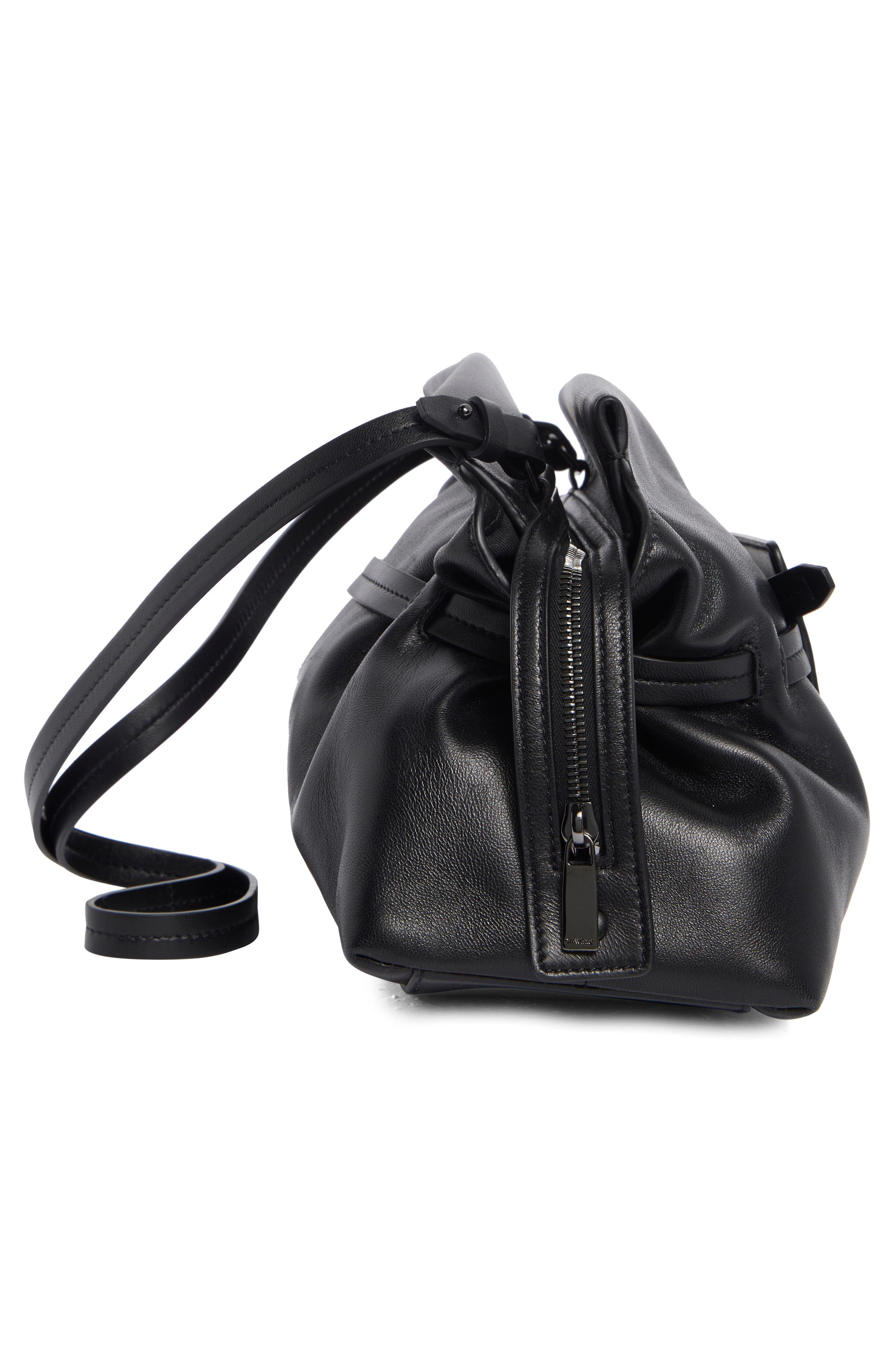 Off-White Zip Tie Clutch, Alternate, color, Black No Color