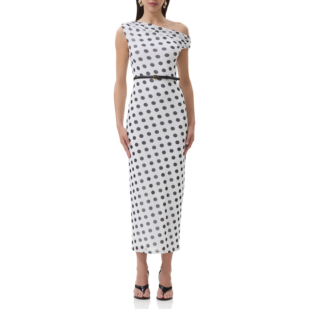 AFRM AFRM HOLDEN ONE-SHOULDER STRETCH MESH DRESS