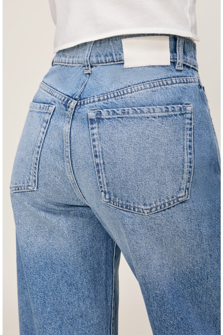 Taylor Relaxed High Rise Barrel Ankle Jeans, Alternate, color, LAKE BLUE