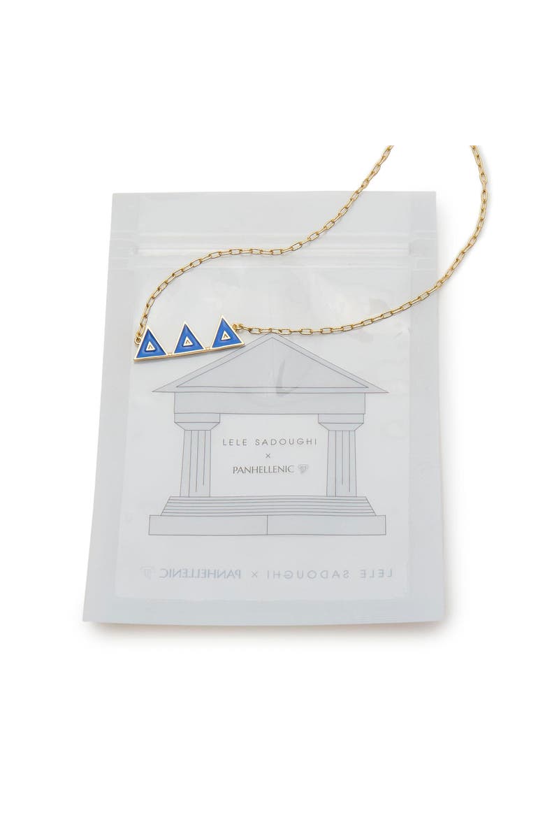 Lele Sadoughi Greek House Charm Necklace, Alternate, color, Gold 720